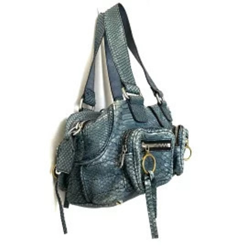 Chloe Betty Shoulder Bag Blue Gray